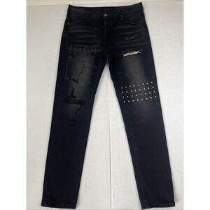 KSubi Black Jeans, Size 38, Van Winkle Hunter Beden Skinny Distressed